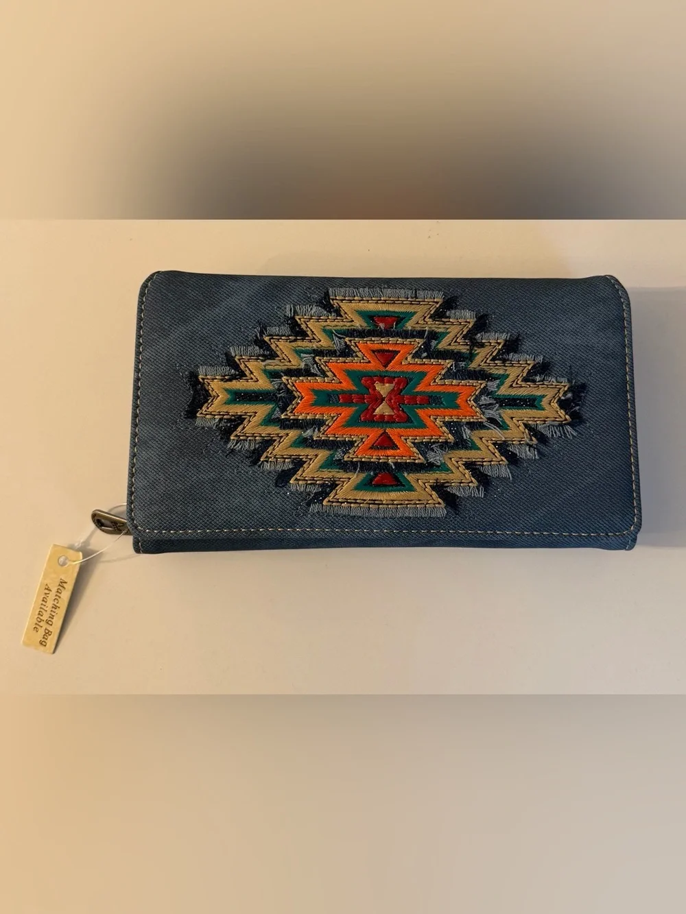 Montana West Brown Zip Pouch with Gold Logo - Picture 1 of 6